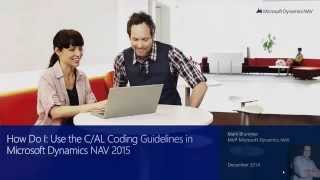 How Do I Use the C AL Coding Guidelines in Microsoft Dynamics NAV 2015 [upl. by Celisse]