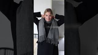 3 ways to tie a scarf 🧣 [upl. by Dorraj]