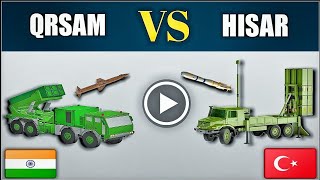 Indian QRSAM VS Turkish HISAR Air Defense Missile System [upl. by Darline89]