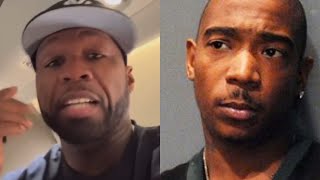 50 Cent REACTS To Ja Rule Being BANNED From UK amp Fans BLAMING Him “HA THIS BCH [upl. by Naashom357]