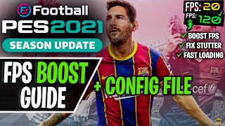 How to Fix Lag in PES 2021  Increase FPS and Fix Stutter [upl. by Fayina]