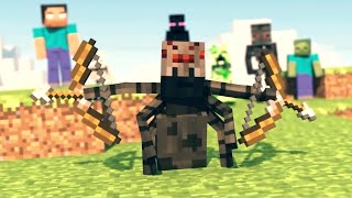 Monster School Archery Minecraft Animation [upl. by Lammaj707]