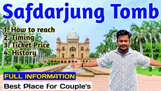 Safdarjung Tomb Delhi  New Delhi I Safdarjung Tomb History in Hindi I Safdarjung Tomb Ticket Price [upl. by Ylhsa]