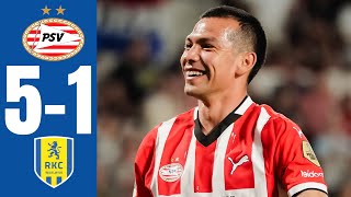 PSV  RKC Waalwijk  51  SAMENVATTING  Eredivisie 20242025 [upl. by Lagas]