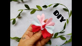 DIY Beautifil felt bow handmade [upl. by Akima]