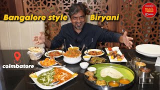 ❤️‍🔥Bangalore Style Meghnas Biryani in Coimbatore😍Aryen Biryani Andhra Meals🔥Semma Theeni tamil [upl. by Atirys]