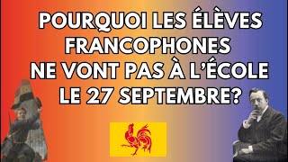 Histoire de la fête la communauté française de Belgique du 27 septembre [upl. by Aeduj215]