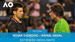 Novak Djokovic v Rafael Nadal Extended Highlights  Australian Open 2012 Final [upl. by Kaasi]