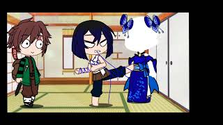 I marry whoever makes me blue dresskimono Demon slayer Aoi x inosuke ft tanjiro [upl. by Yhtomot]