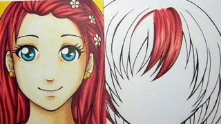 Copic Hair Tutorial [upl. by Frerichs]