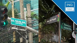 ‘Gil Tulog’ road signs removed as Makati execs behind it ‘reprimanded’  INQToday [upl. by Dichy]