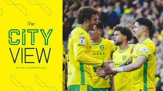 THE CITY VIEW  Norwich City v Middlesbrough  Sunday October 27 [upl. by Ybbor]