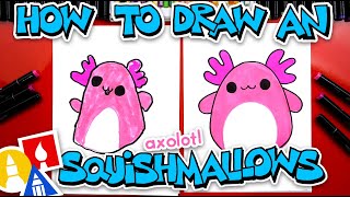 How To Draw A Squishmallows Axolotl [upl. by Eustis]