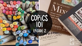 What Paper Should You Use With Copic Markers ☽✦☾ Copics 101  Paper [upl. by Blakely]