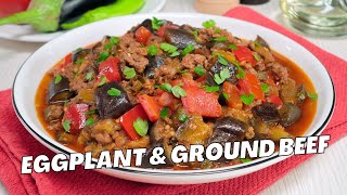 Eggplant amp Ground Beef — Turkish Moussaka Patlıcan Musakka Delicious amp Easy Dinner Recipe [upl. by Anik]