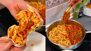 Como hacer FAJITAS de POLLO  Receta Fajitas DELICIOSA Y FÁCIL [upl. by Velma]