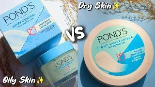 Affordable moisturizers  Ponds light moisturizer vs ponds super light gel moisturizer cream vs gel [upl. by Aigil202]