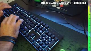 SOUND TEST Cooler Master MasterKeys Lite L Combo RGB amp Logitech G810 Orion [upl. by Ludewig]