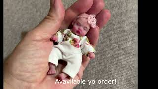 Silicone baby dolls mini handmade by Kovalevadoll [upl. by Ylyl]