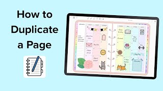 How to duplicate a page  Penly app tutorial [upl. by Sakul]