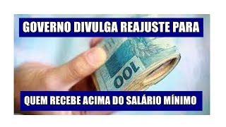 NOVO  GOVERNO DIVULGA REAJUSTE PARA APOSENTADO QUE RECEBE ACIMA DO SALÃRIO MÃNIMO [upl. by Ralyks387]