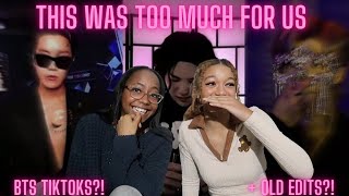 REACTING TO BTS TIKTOKS  SHOWING HER MY OLD BTS EDITS  BTS Reaction [upl. by Nairdna]