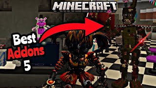 Best Addons For Your MCPE FNaF Map  Vol 5 2024 [upl. by Ayian]