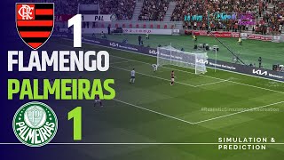 FLAMENGO 1 X 1 PALMEIRAS • Melhores Momentos • Brasileirão 2024  SimulaçãoRecreação [upl. by Rehtaeh984]