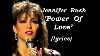 Jennifer Rush Power Of Love lyrics [upl. by Ahern]