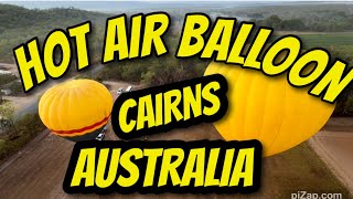 Our First Hot Air Balloon Experience  Cairns Australia [upl. by Leasi]