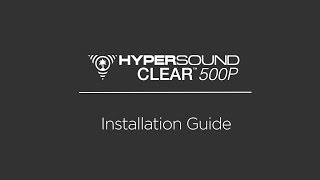 HyperSound Clear 500p Installation [upl. by Quintana]