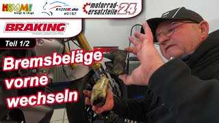 BMW R 1250R Bremsbeläge vorne selbst wechseln  Hayes Bremssattel  motovlog 157 [upl. by Robi]