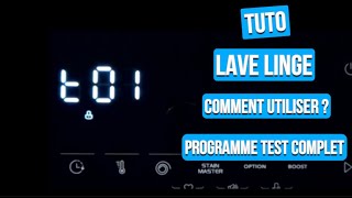 Tuto  Programme test complet Lave Linge WF814AW566C 977798 Valberg [upl. by Anisamot]