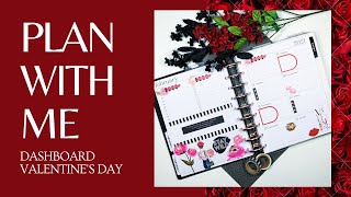 PLAN WITH ME 📒  HAPPY PLANNER DASHBOARD LAYOUT  VALENTINES DAY 💝  FEB 8  14 [upl. by Sternberg]