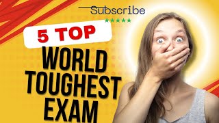 Top 5 toughest Exam in the world please like 1million views [upl. by Clementi]