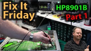 🔴 446 Fix It Friday  HP8901B Modulation Analyzer Repair Part 1  How to fix a power supply [upl. by Joris]