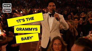 Trevor Noahs Opening Monologue for 2024 Grammys Hits All the Right Notes [upl. by Innad]