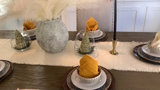 Easy and Simple Napkin Folding No Napkin Rings Needed [upl. by Brottman761]