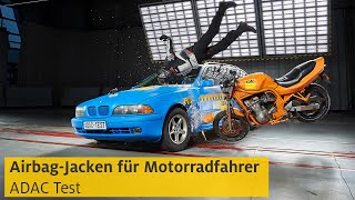 AirbagJacken für Motorradfahrer im Test 2020  ADAC [upl. by Idnil607]