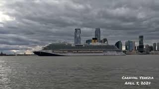 Carnival Venezia departing from NYC  April 5 2024 [upl. by Baniez]