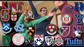 COLLEGE DECISION REACTIONS 2023 Harvard Stanford Ivies and more [upl. by Moth]