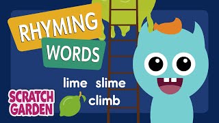 Rhyming Words  Monsters Learn English  Scratch Garden [upl. by Heinrich]