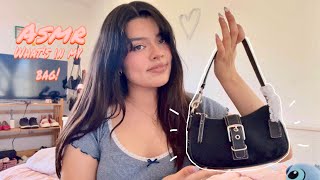 ASMR ☆What’s in my vintage Coach bag☆ Lots of bag tapping [upl. by Licastro]