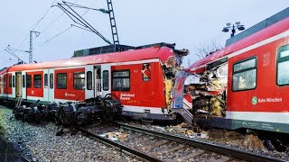 Ein Toter und mehrere Verletzte nach SBahnKollision in München [upl. by Apilef]