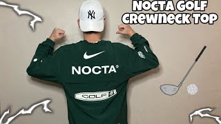 DRAKE NOCTA GOLF CREWNECK TOP REVIEW amp SIZING [upl. by Ardnic]