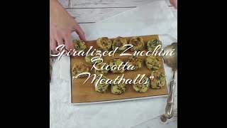 Spiralized Zucchini Ricotta Meatballs [upl. by Darice]