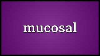 Mucosal Meaning [upl. by Ebeohp]