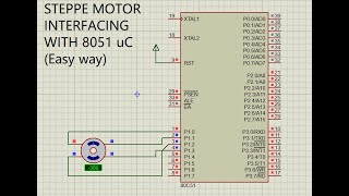 Stepper motor interfacing easy way using 8051 keil amp Proteus software [upl. by Verney783]