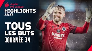 TOUS LES BUTS ⚽️👀 Jupiler Pro League Highlights GD34 [upl. by Atiluap]