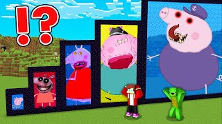 How JJ and Mikey Hide and Escape From SCARY PEPPA FAMILY PIG Mikey Hide and Seek Minecraft Maizen [upl. by Atiuqrehs8]